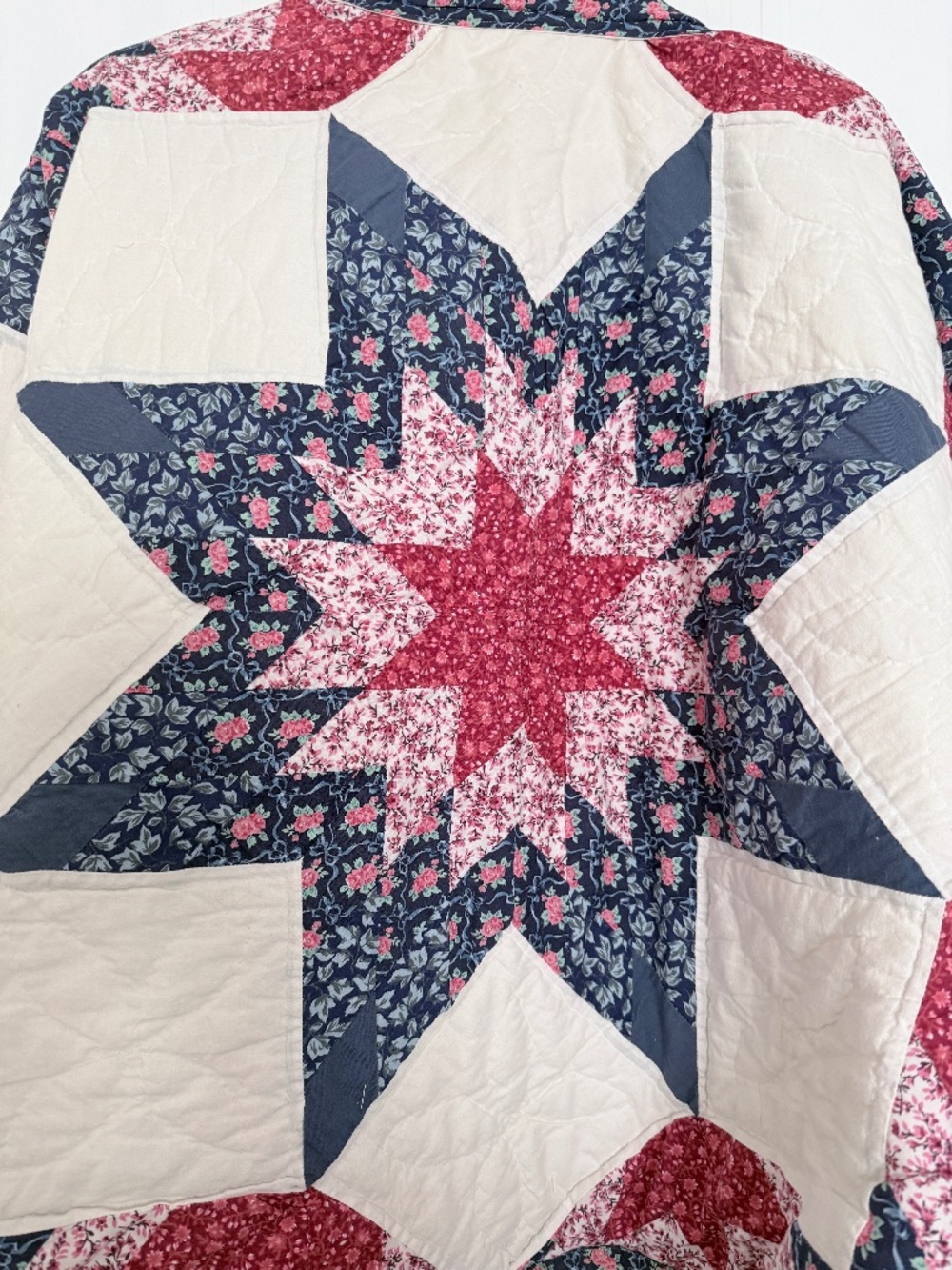 Upcycled Vintage Quilt Jacket, XL/2XL